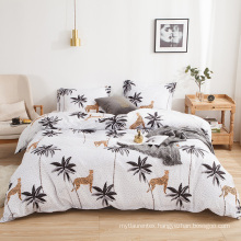 Bed spread set 100% polyester Printed duvet cover and pillow case 3 or 4 piece US Twin To King size bedding sets